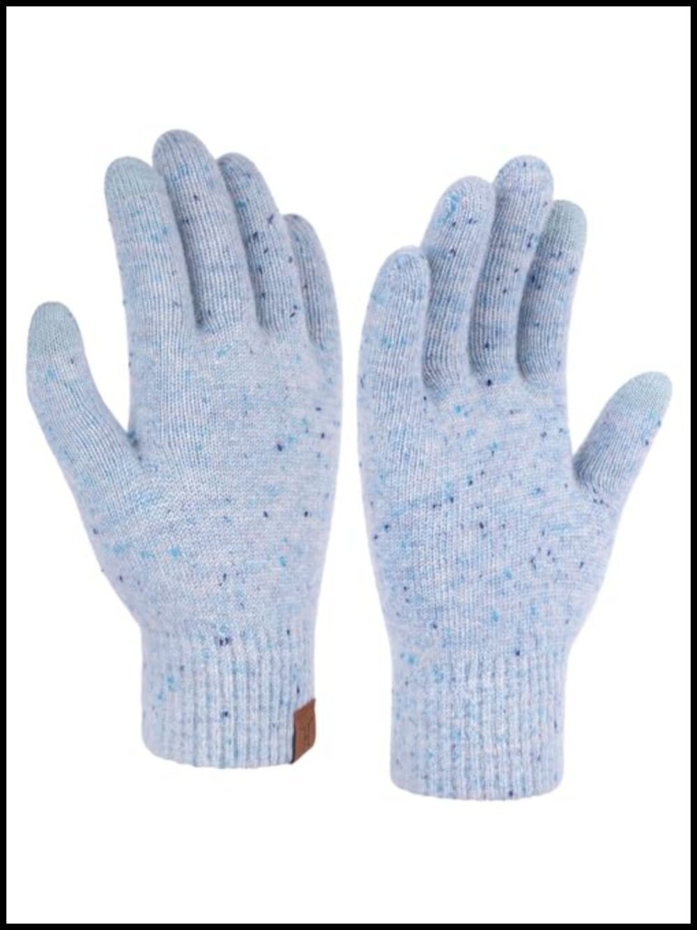 Wool Blend Touch Screen Winter Gloves for Women Knit Warm